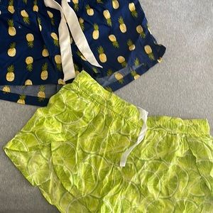 Summer Fruit Sleep Shorts set